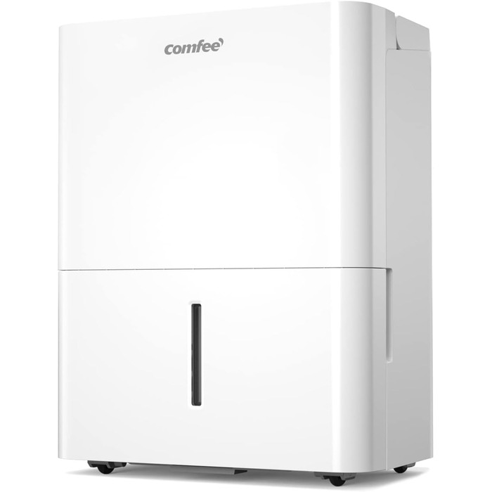 Comfee Dehumidifier 10L/24h, Room size approx. 40m³ (16m²), LED Display, Against Moisture, Mold, MDDN-10DEN7, R290, Automatic Dehumidification