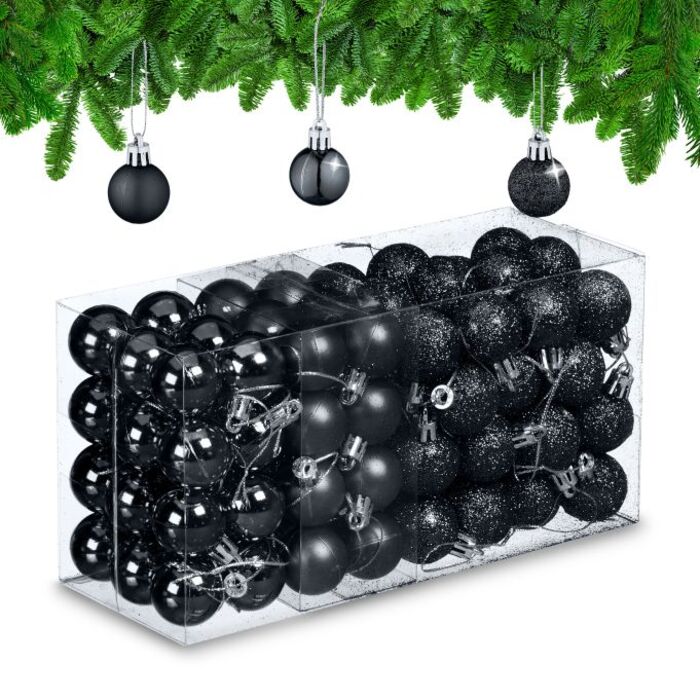 Relaxdays Christmas Baubles Set of 96