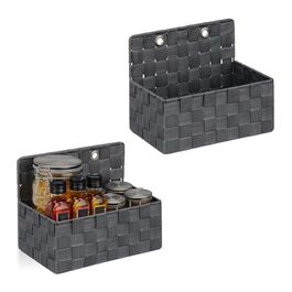 Set of 2 Hanging Storage Baskets