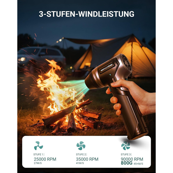 VANTRUE POWER Електричний повітряний пилосос-800G, бездротовий, акумуляторний, для чищення клавіатури, автомобіля, дому