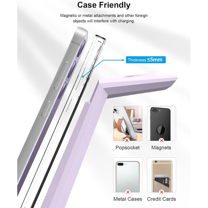 Зарядна станція NANAMI 3-в-1 для Samsung Galaxy Watch, Buds та смартфонів (S25, S24, S23) - бездротова, індукційна, фіолетова