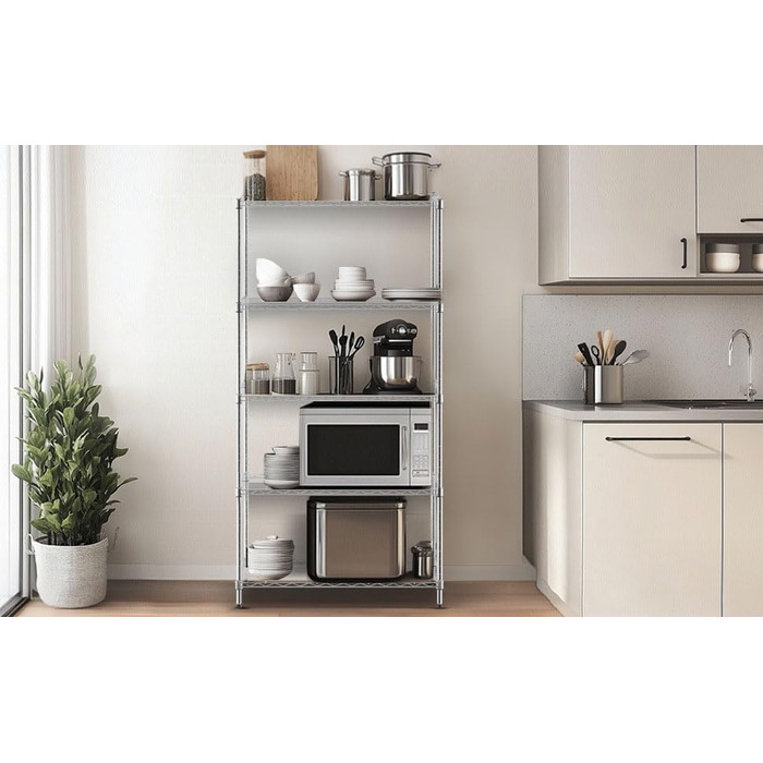 Nilpferd Metal Wire Shelving Unit