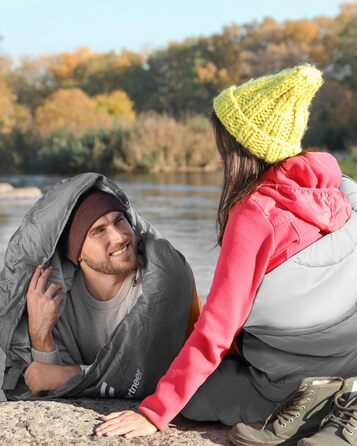 Сплячий мішок Outdoor Sportneer для кемпінгу: 3-4 сезонний, ультралегкий, 220x75 см, для дорослих