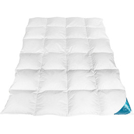 Sandaro Home Down and Feather Comforter, Öko-Tex Certified (200x220, 1800)