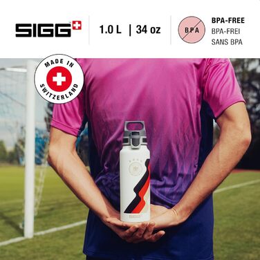 SIGG - Aluminum Drinking Bottle - WMB ONE - Made in Switzerland - ClimatePartner Certified - Carbonated Drinks Safe - Leak-Proof - Featherlight - BPA-Free - Outdoor - 0.75L & 1L