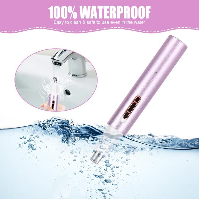 Електричний жіночий бритва ACWOO 4-в-1: для обличчя, носа, під пахвами, в зоні бікіні. USB-зарядка, колір: світло-фіолетовий