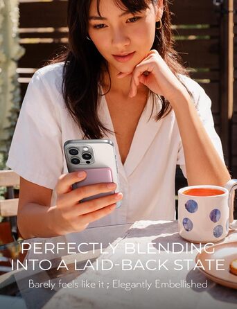 Power Bank Magsafe LISEN 5000mAh для iPhone 17/15 Pro/Max/13 - Рожевий, 18W PD USB-C, Slim, Аккумуляторний чохол, Аксесуар