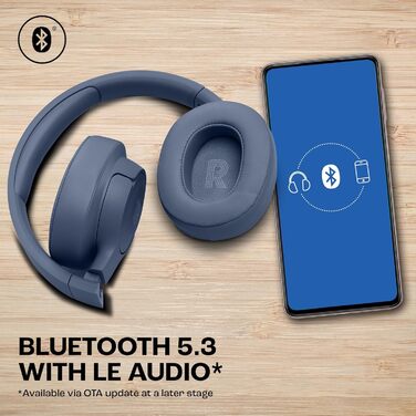 Навушники JBL Tune 770 NC – бездротові, з активним шумозаглушенням, блакитні