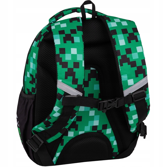Багатовідсіковий шкільний рюкзак CoolPack, чорний з зеленим, 19 л