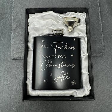 Набір фляг з гравіюванням - персоналізований з іменем - ідеальний подарунок на весілля та для чоловіків - нержавіюча сталь (Дизайн 10)