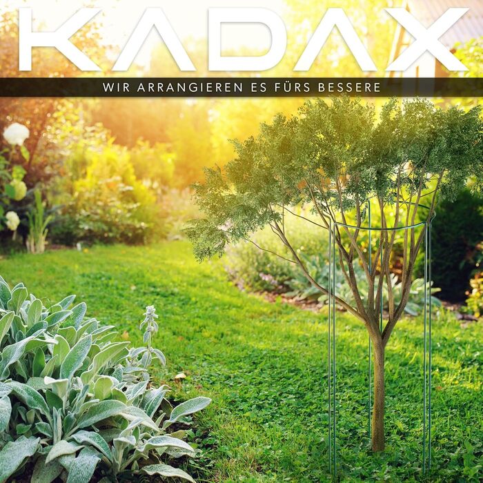 Підставка для рослин KADAX, 3 шт., сталева опора для квітів і кущів, напівкругла садова підпора, стійка до погодних умов, висота 90 см