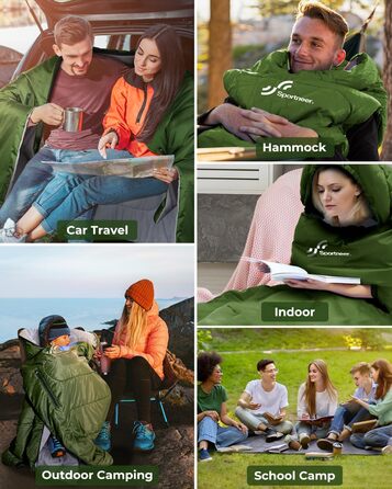 3-4 Season Sleeping Bag - Waterproof Camping Sleeping Bag for Adults - 220x84cm, 1.9KG