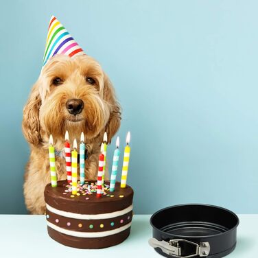 Форми для випічки Relaxdays, набір 5 шт, Ø 12 см, круглі, антипригарні, до 220 °C, міні-форми для кексів, чорні