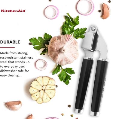 Прес для часнику KitchenAid Classic, чорний