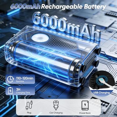 Переносний душ для кемпінгу 20л з насосом та LED-підсвіткою, 5 режимів, IPX8