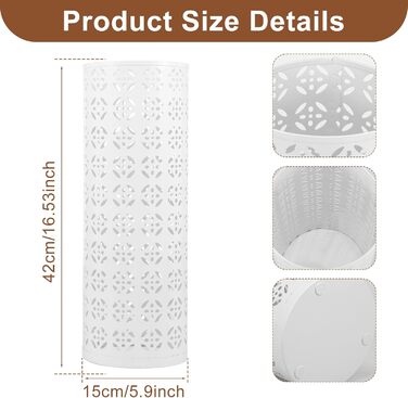 Металева підставка для парасоль та тростей Rain Collection, 15x15x42 см