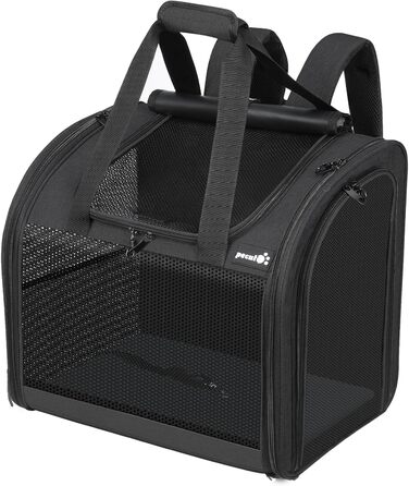 Рюкзак для собак та котів Pecute: переноска для 2 котів або 1 собаки, сірий