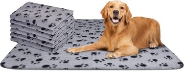М'який флісовий килимок для собак та котів Nobleza 75x75 см (Сірий)