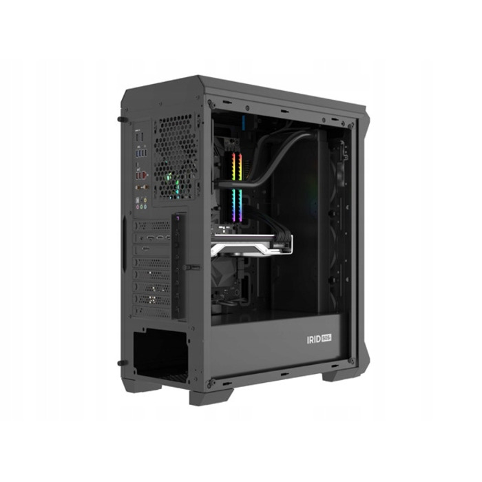 Корпус для ПК Genesis Irid 505F Midi Tower з вікном, чорний
