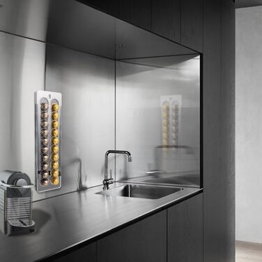 Настінний тримач для капсул sciuU, сумісний з Nespresso Original