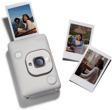 Камера INSTAX Mini LiPlay 2 гібридна цифрова білого кольору (Misty White)