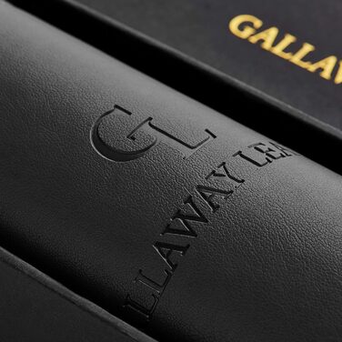 Підкладка під стіл Gallaway з натуральної шкіри, 91,5x43 см (Чорний)