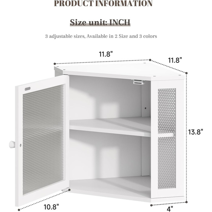 Блок для хліба Eck-Brotkasten, великий, з подвійним відсіком, для кухні, білий. Кухонна панель робочої поверхні, біла, велика, 11.8' x 11.8' x 13.8'