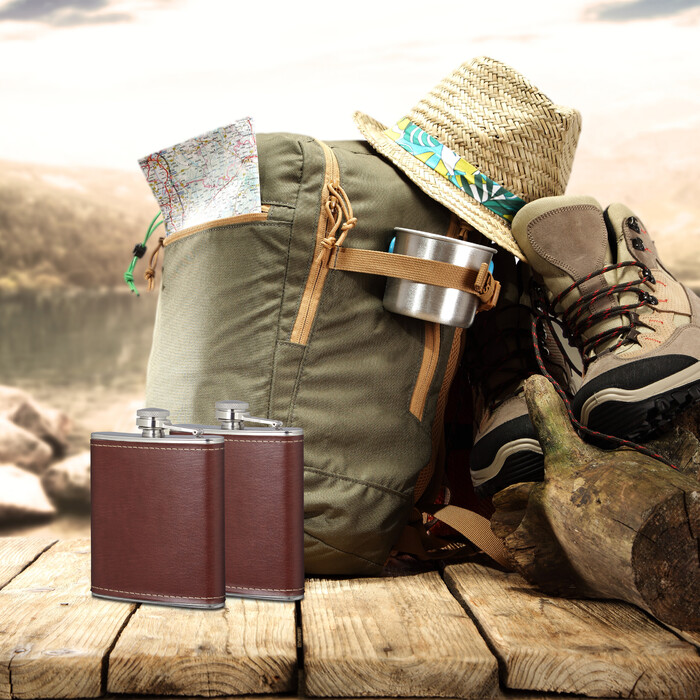 Relaxdays Flask Set of 2