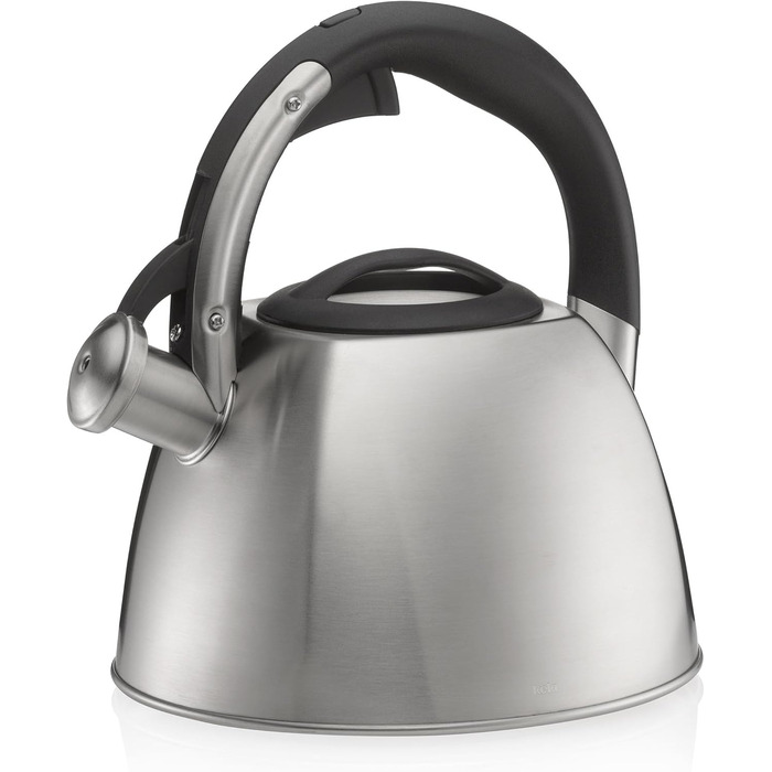 Ке́тель Kela VITUS з індукційним дном, 2.4л, нержавіюча сталь, для всіх плит, з безпечним відкриванням кришки, чайник (сріблястий матовий)