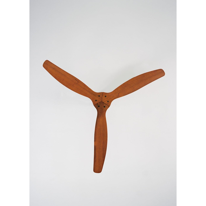 Вентилятор стельовий Windcalm M/Deckenventilator ABS з дистанційним керуванням, 40W, Ø132cm, тихий, з таймером (1-4 год), DC-двигун, літньо-зимовий режим, дерев'яний дизайн (без освітлення)