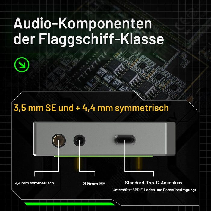 HiFi DAP плеєр HiBy R4 з Android 12, Bluetooth та Wi-Fi, підтримка Spotify, 32 ГБ + 2 ТБ пам'ять, виходи 3.5 мм та 4.4 мм Bal, Orange Sunset Chevron
