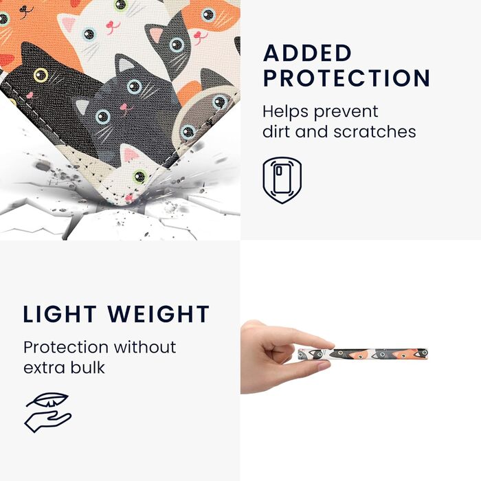 Чохол-книжка kwmobile для Tolino Vision 1/2/3/4 HD - Чохол для eReader з малюнком 