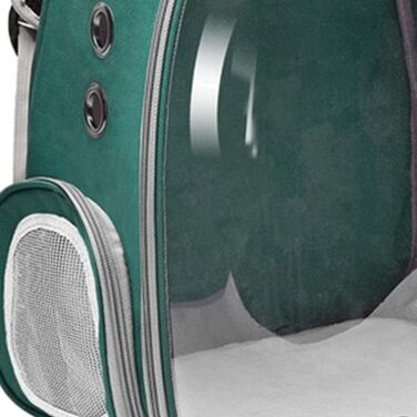 Рюкзак-переноска для кота MagiDeal Premium, велика прозора сумка для тварин, портативна, з вентиляцією, водонепроникна (зелений)