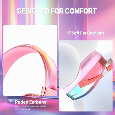 Дитячий захист вух JYPS: навушники шумозахисту для дітей, SNR 25dB, для школи, концертів, будівельних майданчиків (рожеві)