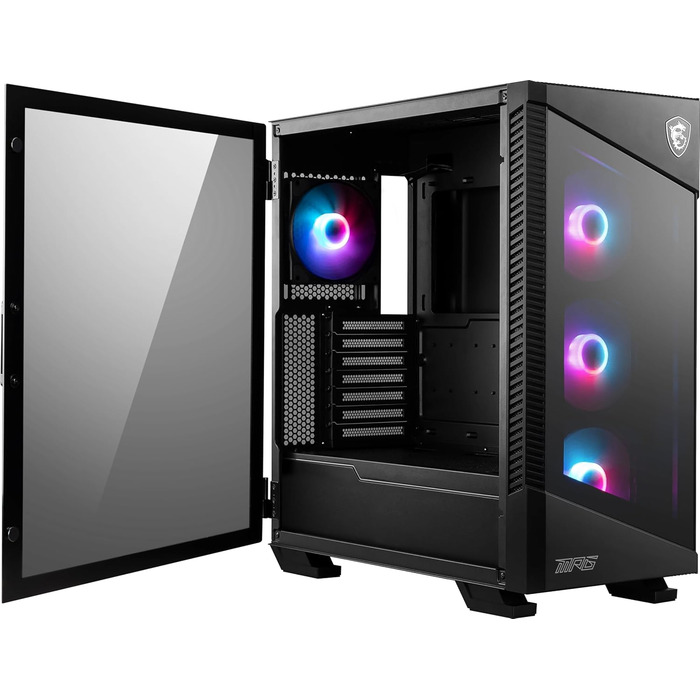 Корпус ПК MSI MPG Velox 100R Mid-Tower для E-ATX з кулькою з загартованого скла та оптимізованим повітряним потоком