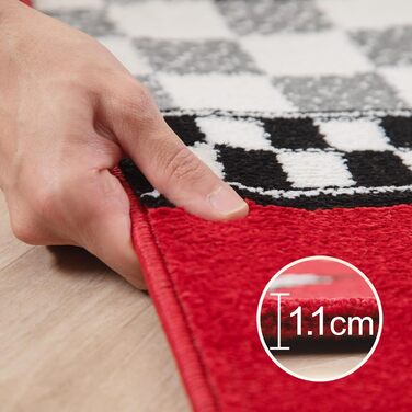 Дитячий килим круглий Elefant Design, короткий ворс, 120 см, синьо-сірий, гіпоалергенний, для дівчаток та хлопчиків