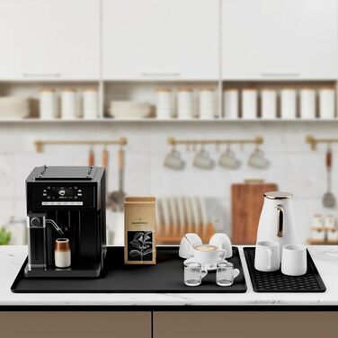 Силіконовий килимок для кавомашини Kaffeemaschine 60x40 см, чорний - термостійкий килимок під кавоварку