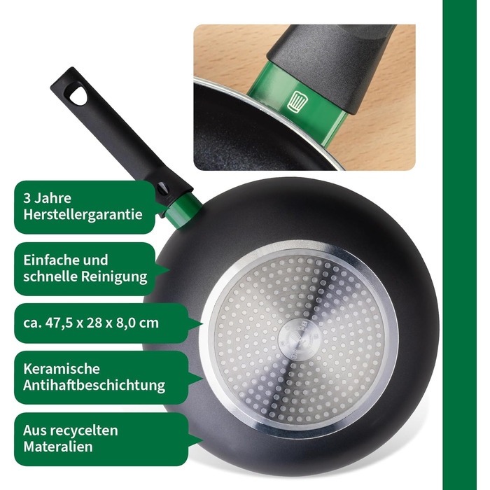 Сковорода Chefkoch Fackelmann Ø16 см з антипригарним покриттям Ceramic – алюмінієва сковорода для смаження