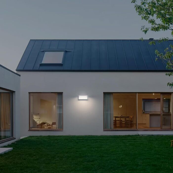 Klighten LED вуличне освітлення 24W: водонепроникна настінна лампа з поворотним LED-панелем, 1500 люмен, тепле світло 3000K для саду, тераси