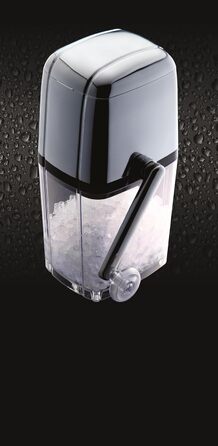BarCraft Ice Crusher for Cocktails, with Ice Scoop, Plastic and Stainless Steel, 15.5 x 13.5 x 28cm, Transparent/Silver