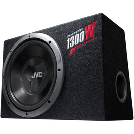 Автосабвуфер JVC CS-BW120, 1200 Вт, чорний, одноканальний