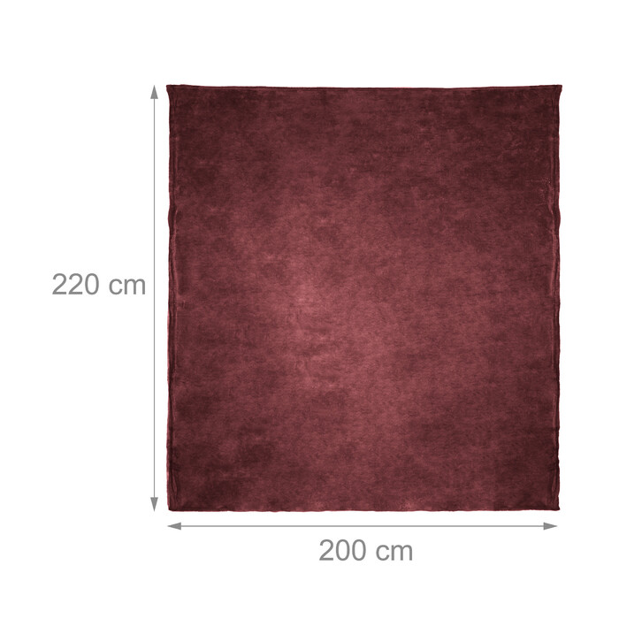 Relaxdays Fleece Throw Blanket, Extra Large