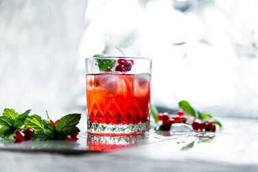 Набір келихів для віскі Glasmark KROSNO 1992, 6 шт, 280 мл, для коньяку, рому, джину, коктейлів, скляні, з огранюванням, для посудомийної машини