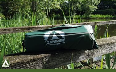 Тент Zamper Zelt-Plane 3x3m: водовідштовхуючий сонцезахисний тент для кемпінгу та відпочинку на природі (зелений)