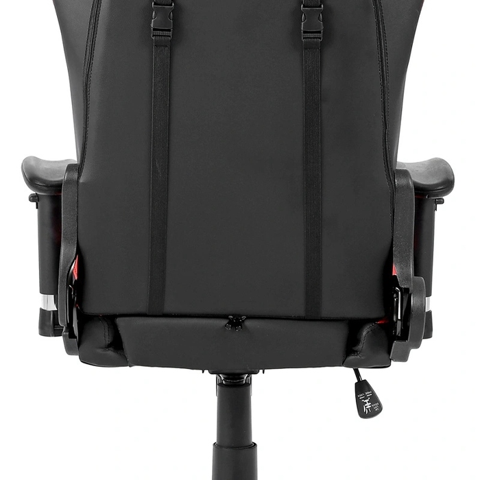 Ігрове крісло Velaco FURY-BL-RD, штучна шкіра, чорно-червоне