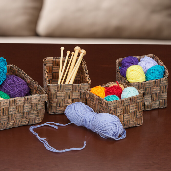 Relaxdays Storage Baskets, 4-Piece Set