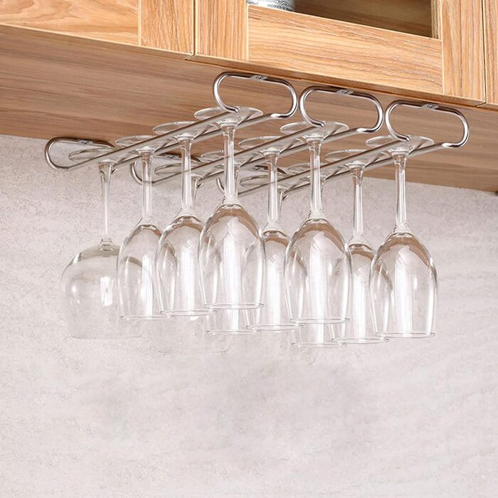 Тримач для келихів вина Forlush (2 шт), металевий, для дому, бару, ресторану