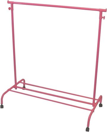 Home Vida Clothes Rack, Single Clothes Rail, Adjustable, Pink