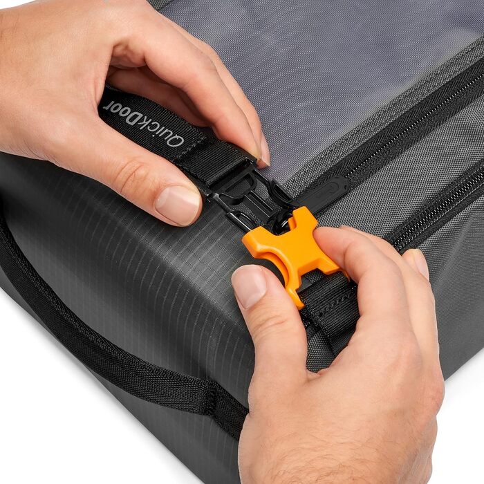 Чохол для камери Lowepro GearUp Creator Box Large II (XL), для бездзеркальних та DSLR камер, з QuickDoor, з перероблених матеріалів, помаранчевий, сірий