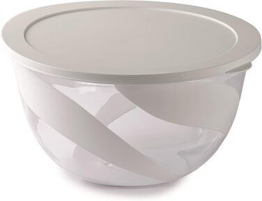 Набір салатниць з кришкою SNIPS (2 шт.) | 3 та 5 л | Білий колір | Зроблено в Італії, без BPA